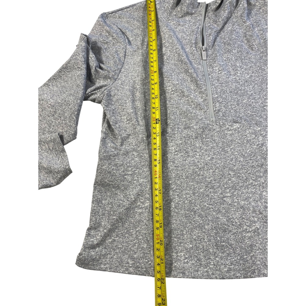 PINK Active Gray Quarter Zip Pullover Athletic To… - image 9